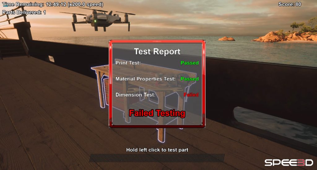 Test Report_SPEE3D_Failed_Ship